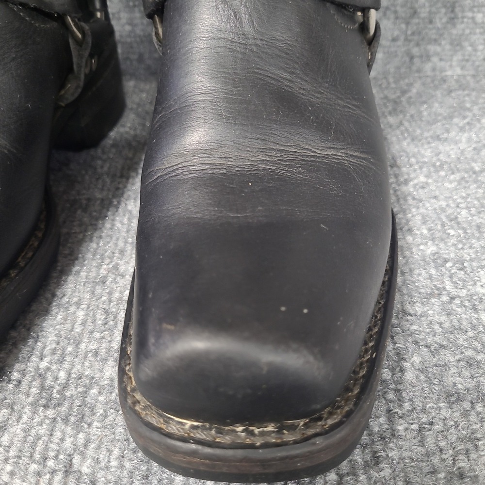 Frye Black Leather Women's Harness 8R Motorcycle Boots Size 6 - Picture 5 of 16